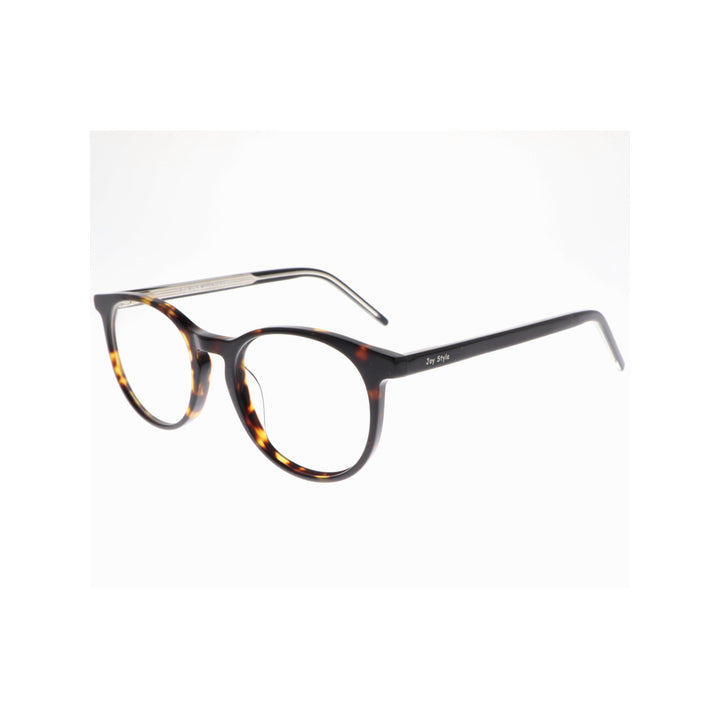 Joy Style For Unisex Eyeglasses Round Shape 45 Hg1812c6 Brown Tortoiseshell