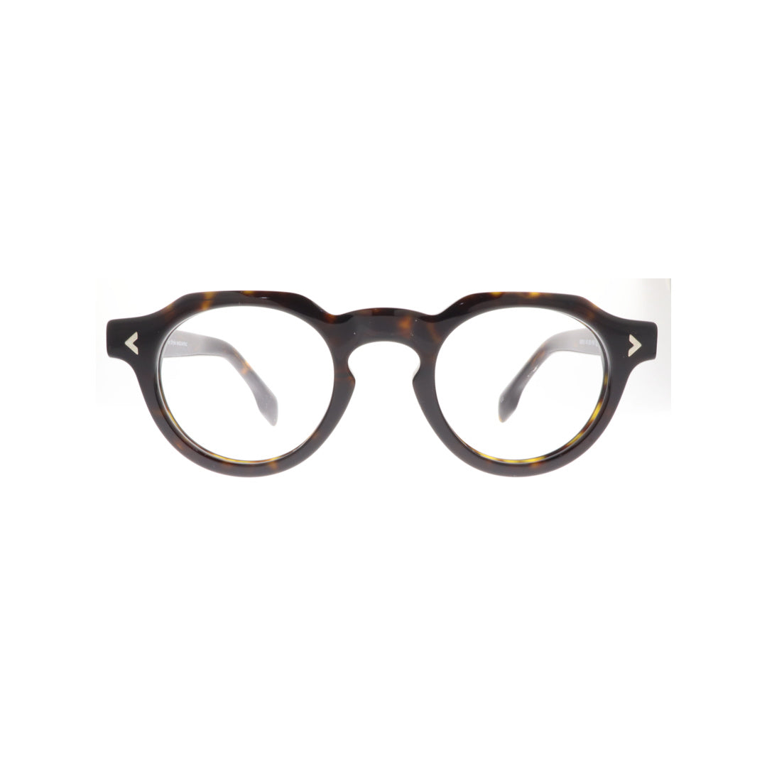 Joy Style For Unisex Eyeglasses Round Shape 47 9001c2 Dark Brown Tortoiseshell