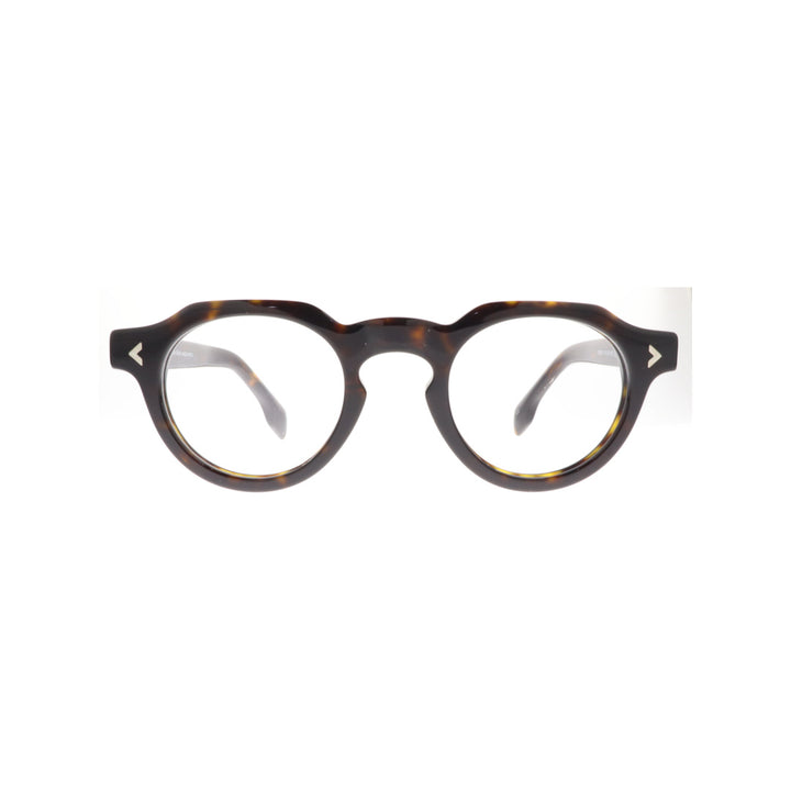 Joy Style For Unisex Eyeglasses Round Shape 47 9001c2 Dark Brown Tortoiseshell