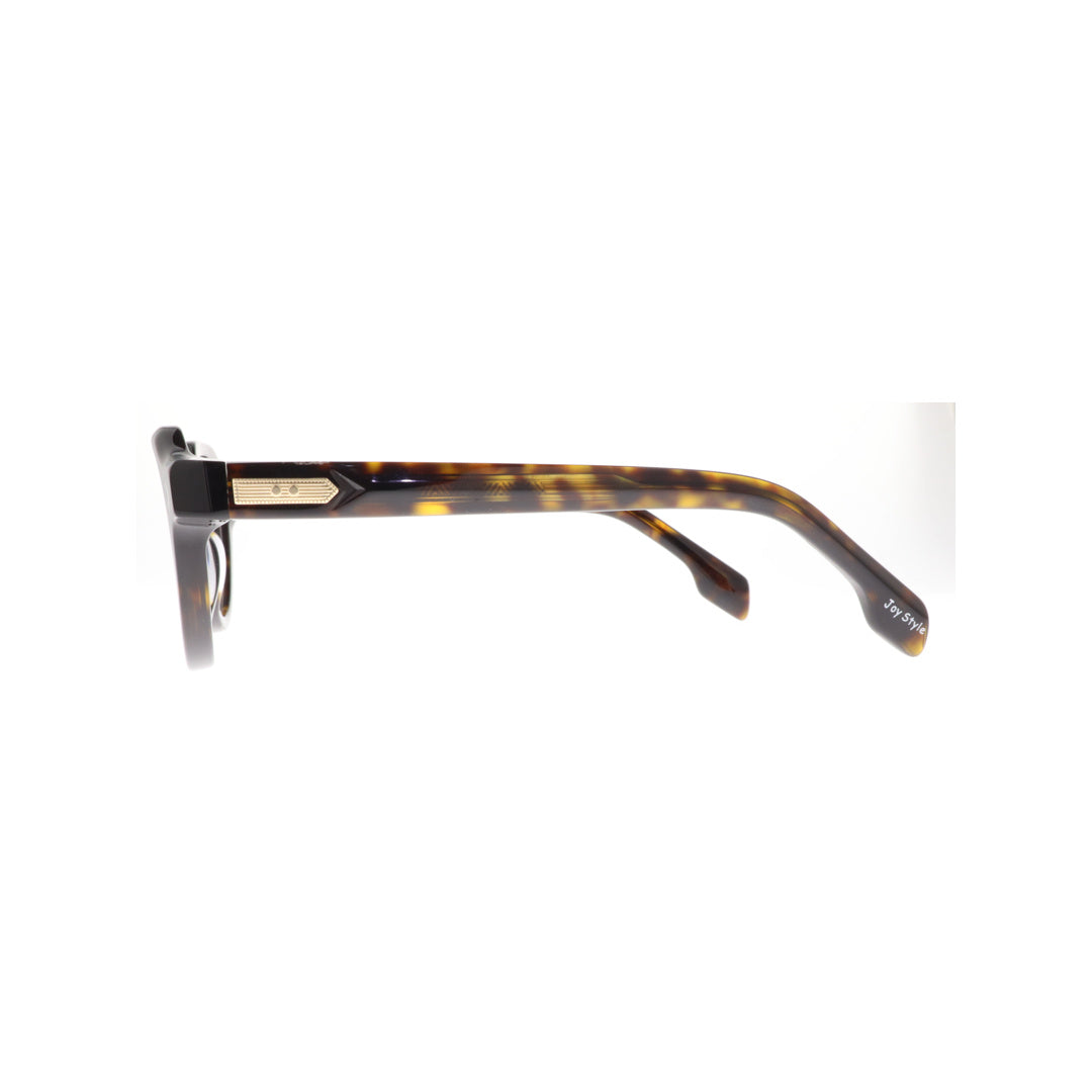 Joy Style For Unisex Eyeglasses Round Shape 47 9001c2 Dark Brown Tortoiseshell