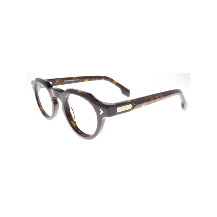Joy Style For Unisex Eyeglasses Round Shape 47 9001c2 Dark Brown Tortoiseshell