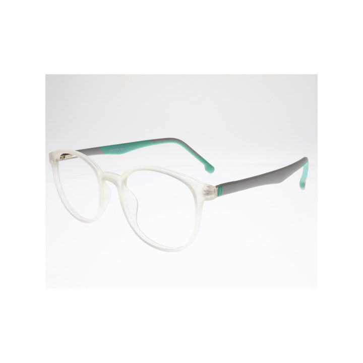 Joy Style For Unisex Eyeglasses Round Shape 49 Hf108c7 Clear White