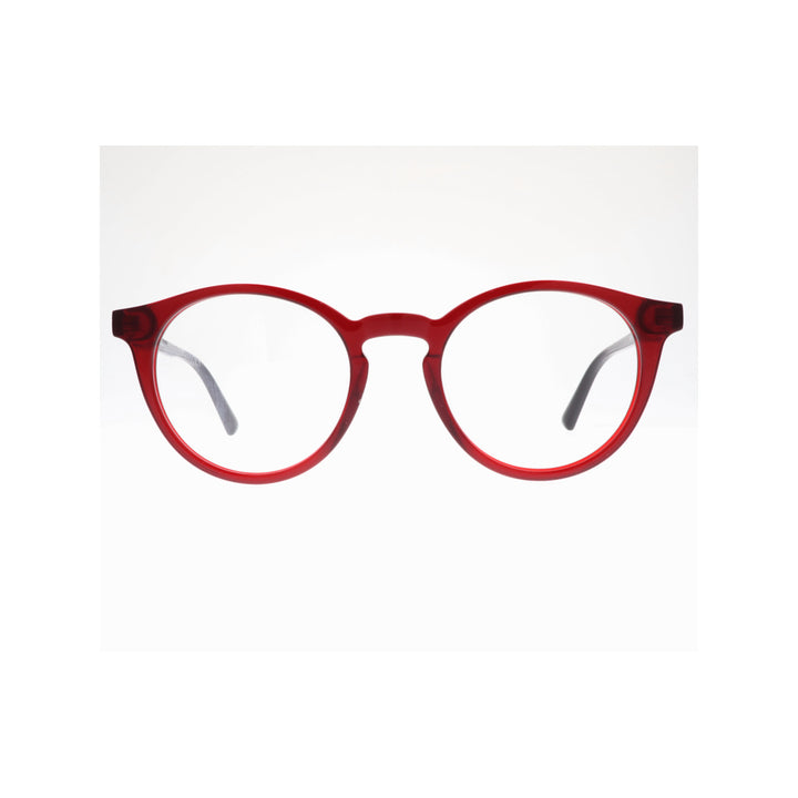 Joy Style For Unisex Eyeglasses Round Shape 51 Rda10042c3 Red Black