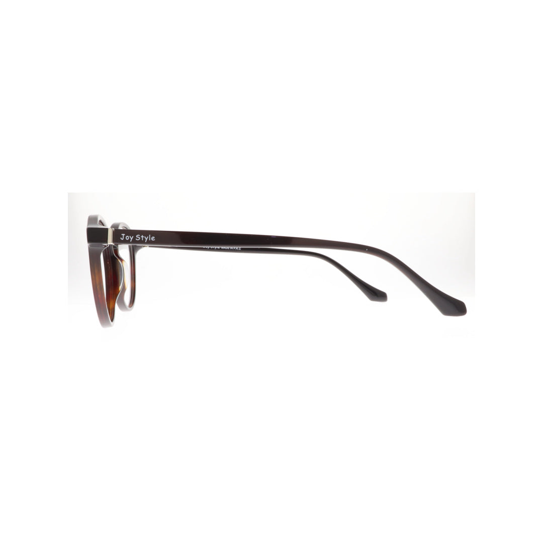 Joy Style For Unisex Eyeglasses Round Shape Size 48 2297c5 Brown
