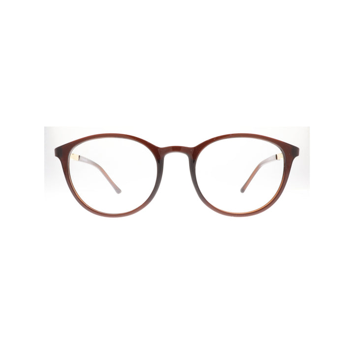 Joy Style For Unisex Eyeglasses Round Shape Size 49 8630c3 Brown