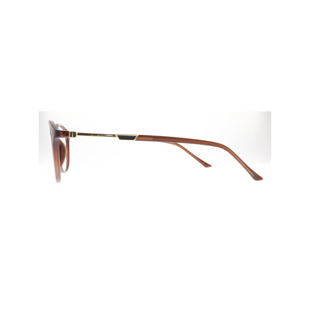 Joy Style For Unisex Eyeglasses Round Shape Size 49 8630c3 Brown
