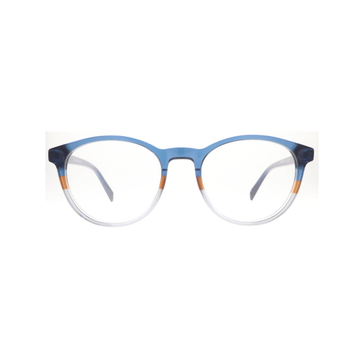 Joy Style For Unisex Eyeglasses Round Shape Size 50 2288c6 Blue Grey Hazel