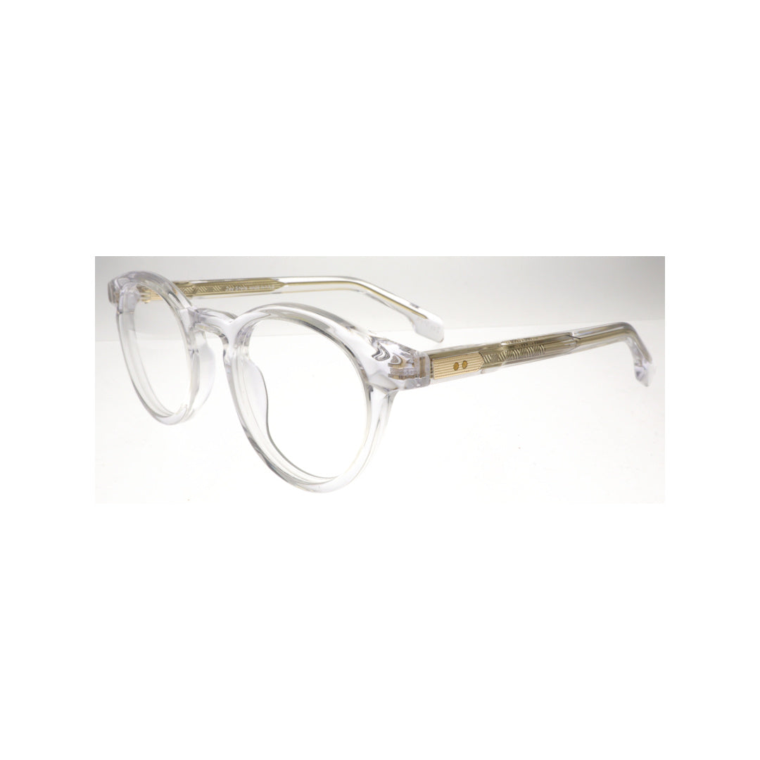 Joy Style For Unisex Eyeglasses Round Shape Size 50 3330c6 Clear