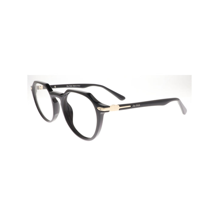 Joy Style For Unisex Eyeglasses Round Shape Size 50 8001c1 Black