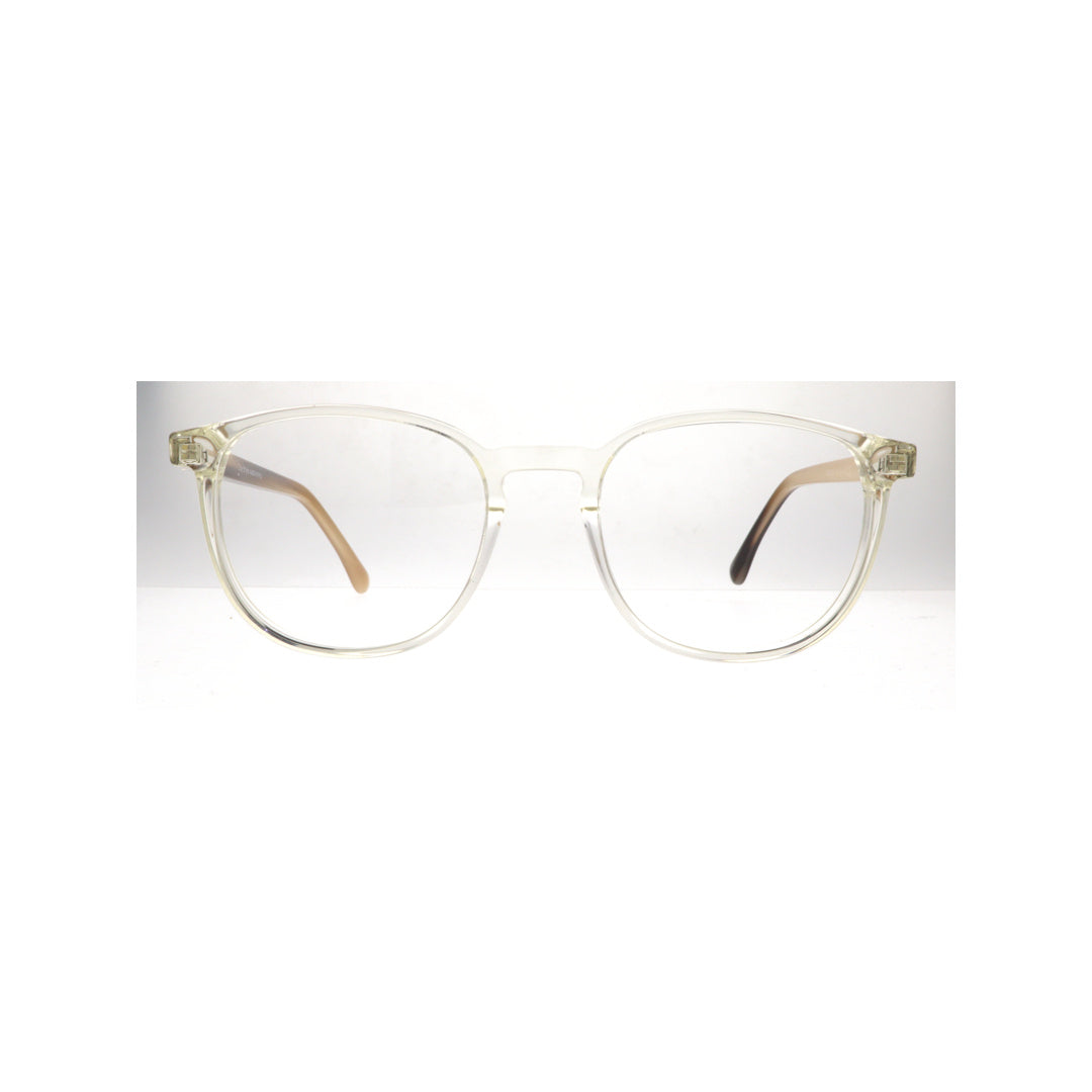 Joy Style For Unisex Eyeglasses Round Shape Size 51 2310c3 Clear Brown
