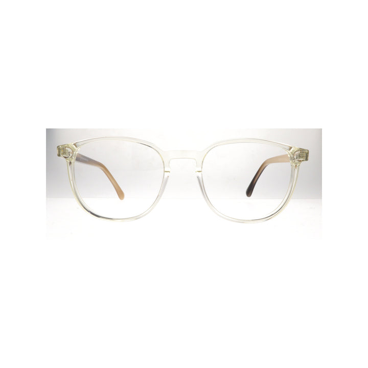 Joy Style For Unisex Eyeglasses Round Shape Size 51 2310c3 Clear Brown