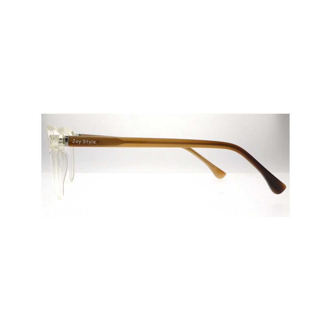Joy Style For Unisex Eyeglasses Round Shape Size 51 2310c3 Clear Brown