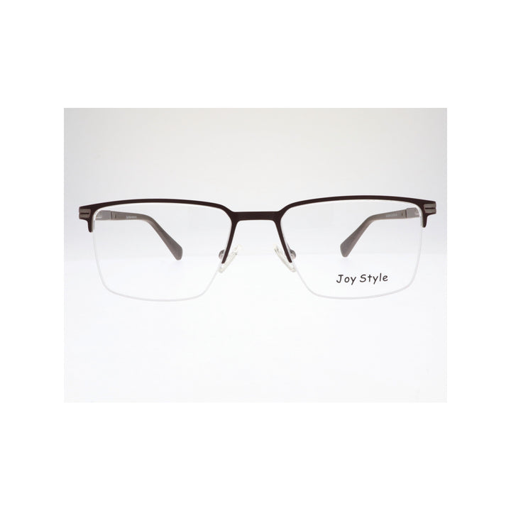 Joy Style For Unisex Eyeglasses Semi Rimless Square Shape Size 54 Old1081mc5 Matte Brown