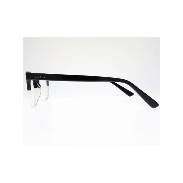 Joy Style For Unisex Eyeglasses Semi Round Shape Size 53 1219c1clip Clear Black