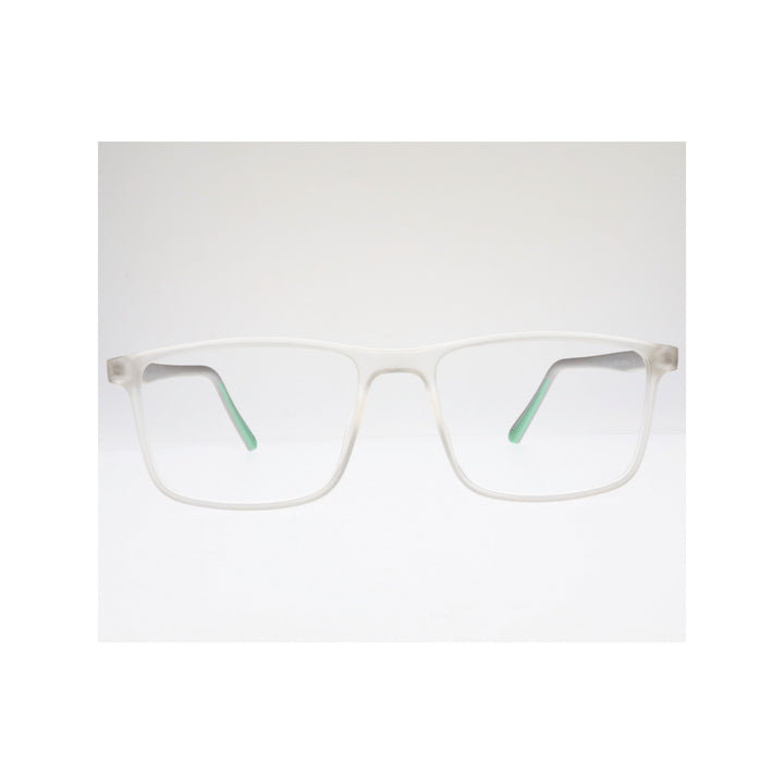 Joy Style For Unisex Eyeglasses Square Shape Size 50 Hf212c7 Clear White