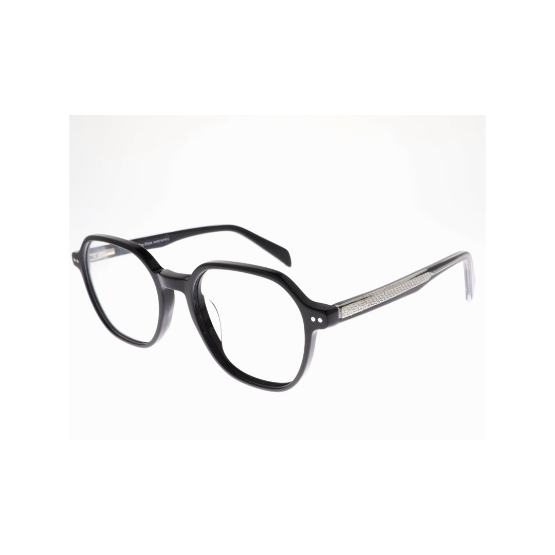 Joy Style For Unisex Eyeglasses Square Shape Size 51 Old8296ac1 Black