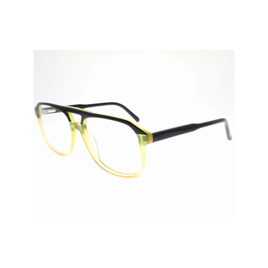 Joy Style For Unisex Eyeglasses Square Shape Size 57 10045c4 Yellow Black