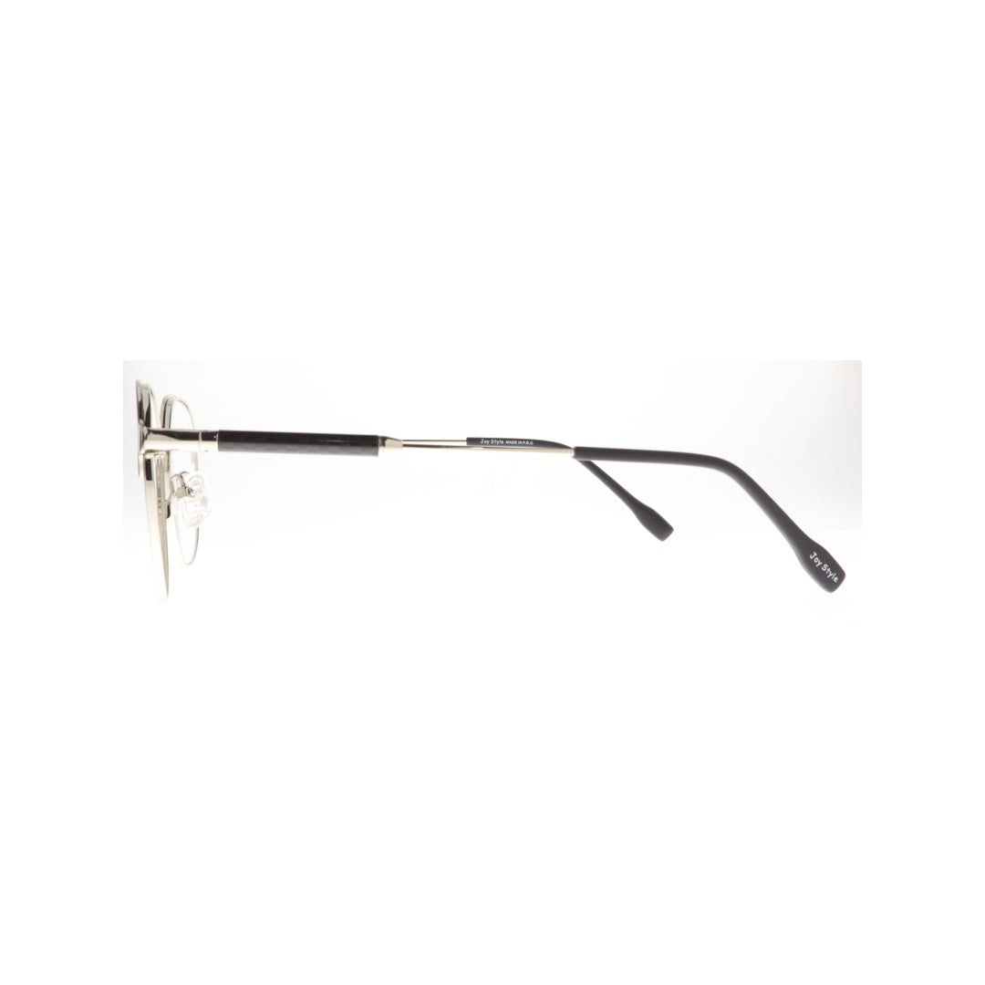 Joy Style For Unisex Metal Eyeglasses Round Shape Size 49 5404c2 Black Silver