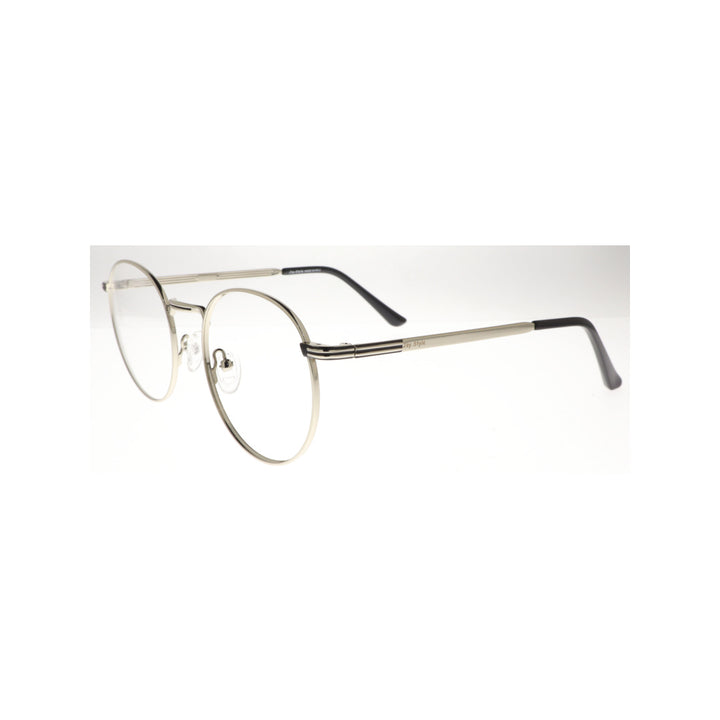 Joy Style For Unisex Metal Eyeglasses Round Shape Size 49 8400c4 Silver