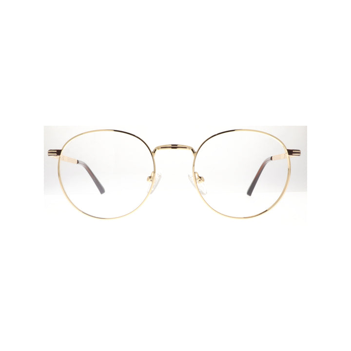 Joy Style For Unisex Metal Eyeglasses Round Shape Size 49 8400c5 Gold