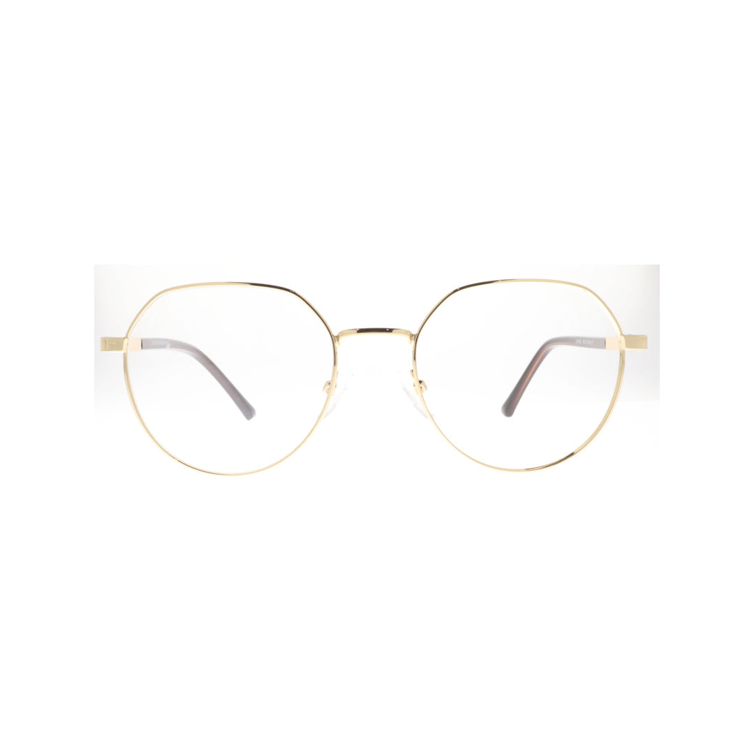 Joy Style For Unisex Metal Eyeglasses Round Shape Size 49 8830c1 Gold