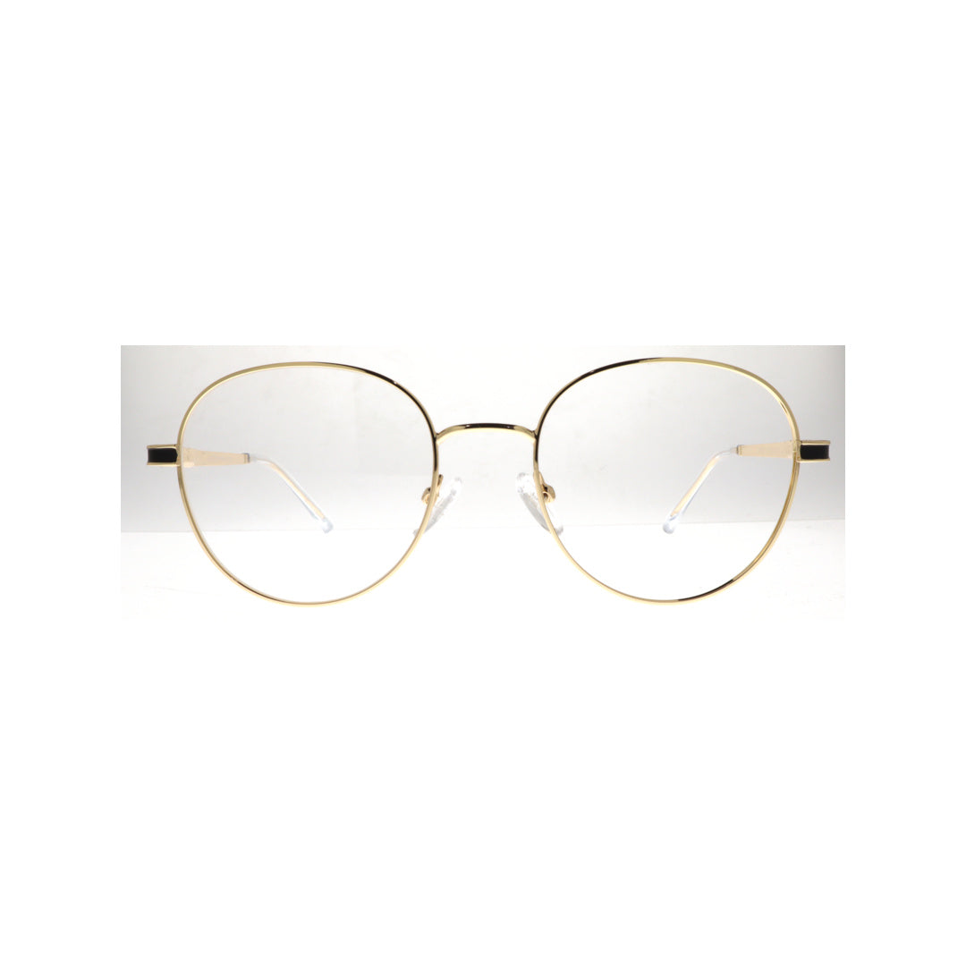 Joy Style For Unisex Metal Eyeglasses Round Shape Size 50 8871c1 Gold
