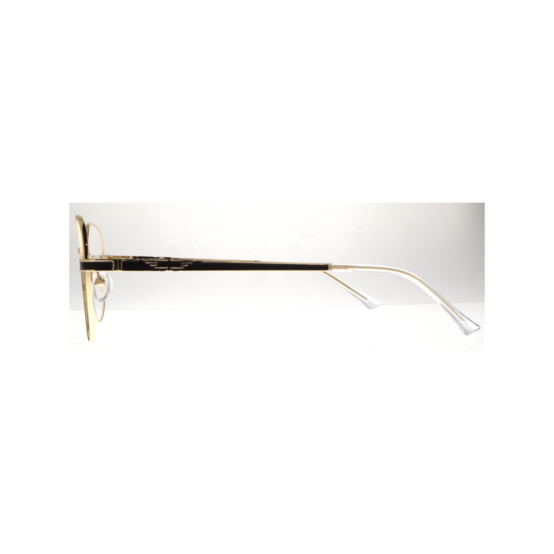 Joy Style For Unisex Metal Eyeglasses Round Shape Size 50 8871c1 Gold