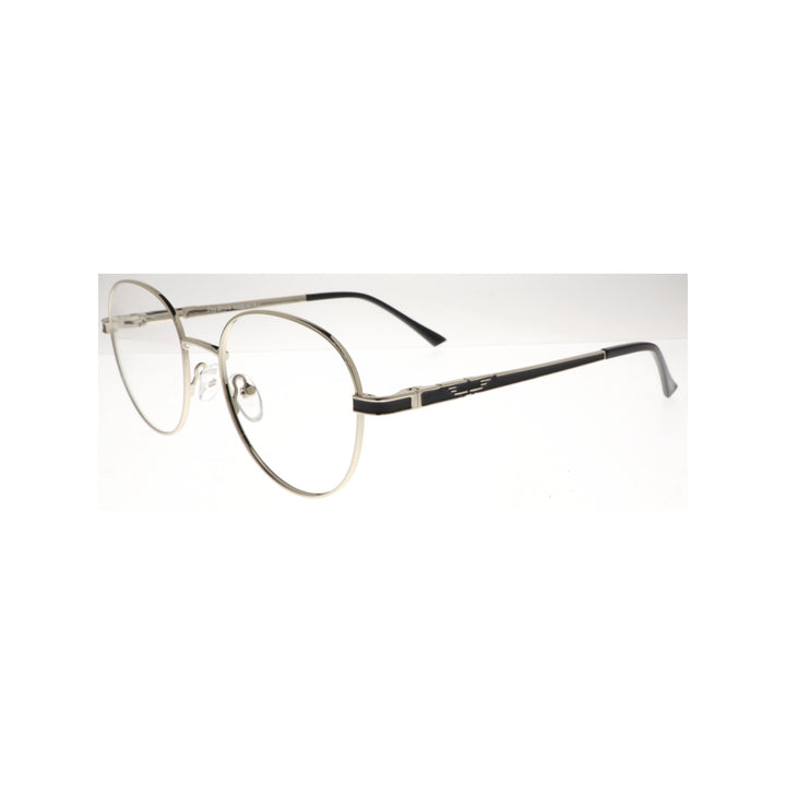 Joy Style For Unisex Metal Eyeglasses Round Shape Size 50 8871c2 Silver