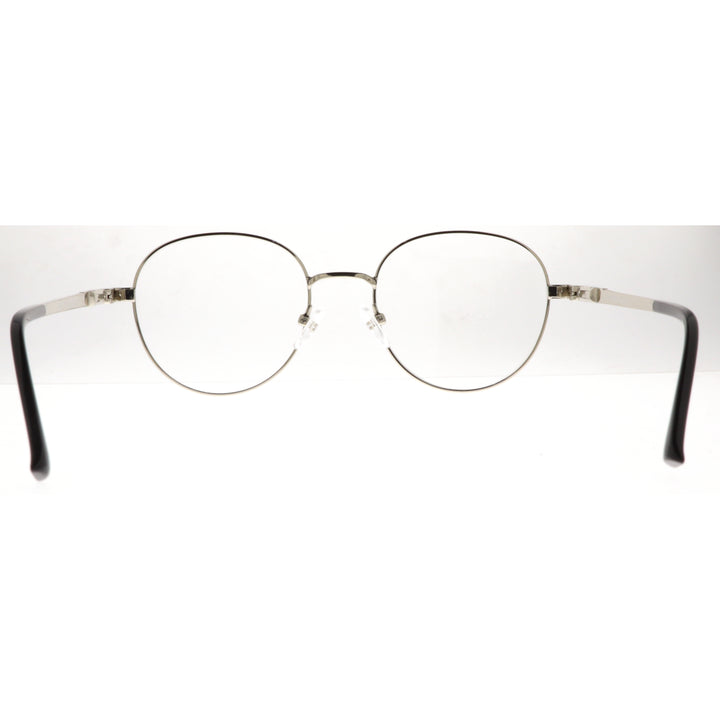 Joy Style For Unisex Metal Eyeglasses Round Shape Size 50 8871c2 Silver