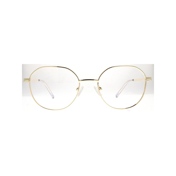 Joy Style For Unisex Metal Eyeglasses Round Shape Size 52 5406c5 Gold