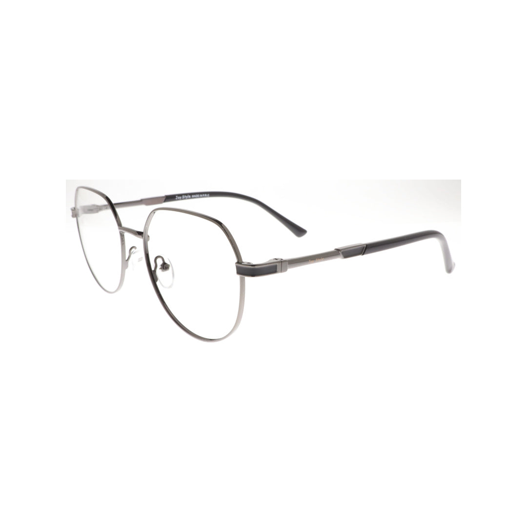 Joy Style For Unisex نظارات معدنية شكل دائري مقاس 52 8875c3 لون رصاصي داكن