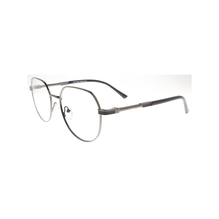 Joy Style For Unisex نظارات معدنية شكل دائري مقاس 52 8875c3 لون رصاصي داكن