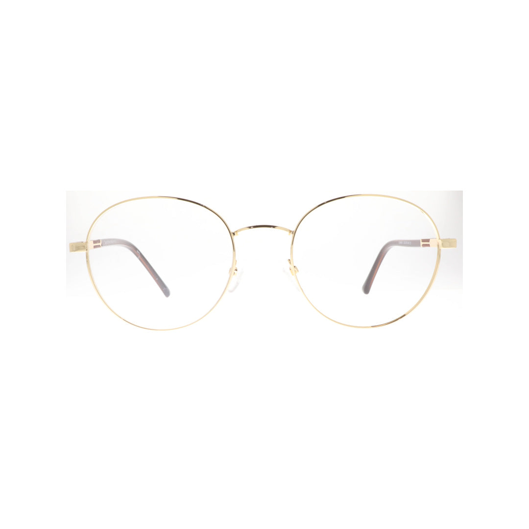 Joy Style For Unisex Metal Eyeglasses Round Shape Size 53 8855c1 Gold