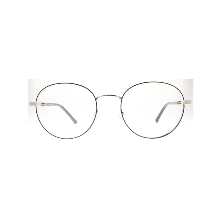 Joy Style For Unisex Metal Eyeglasses Round Shape Size 53 8855c2 Black Silver