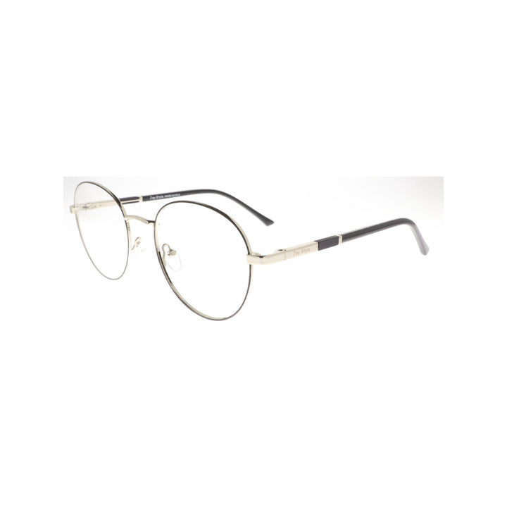 Joy Style For Unisex Metal Eyeglasses Round Shape Size 53 8855c2 Black Silver