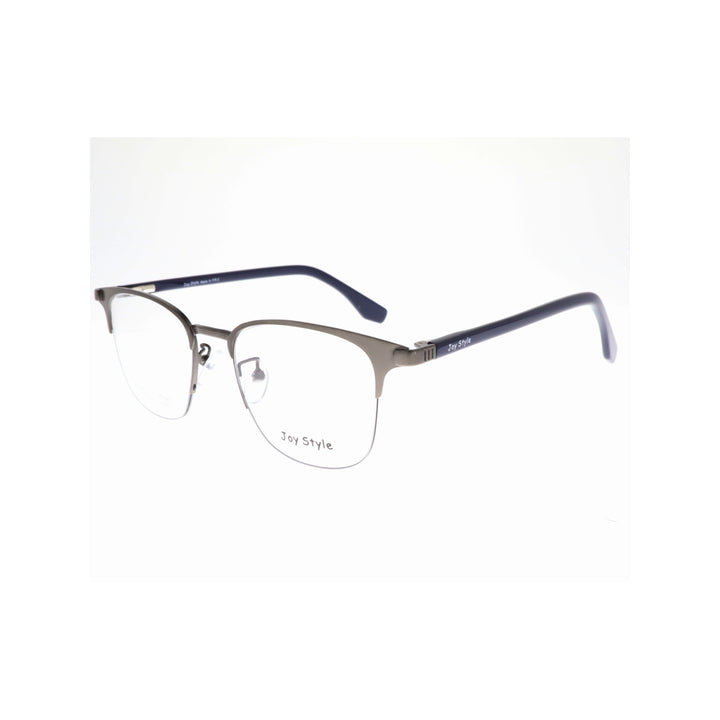 Joy Style For Unisex Metal Eyeglasses Semi-Rimless Square Shape Size 50 8208c2 Gunmetal