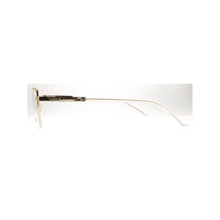 Joy Style For Unisex Metal Eyeglasses Semi-Rimless Square Shape Size 53 8883c1 Gold