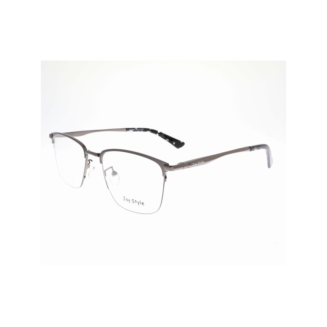 Joy Style For Unisex Metal Eyeglasses Semi-Rimless Square Shape Size 54 8206c2 Gunmetal