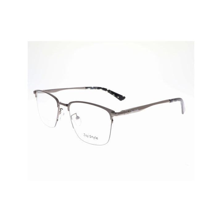 Joy Style For Unisex Metal Eyeglasses Semi-Rimless Square Shape Size 54 8206c2 Gunmetal