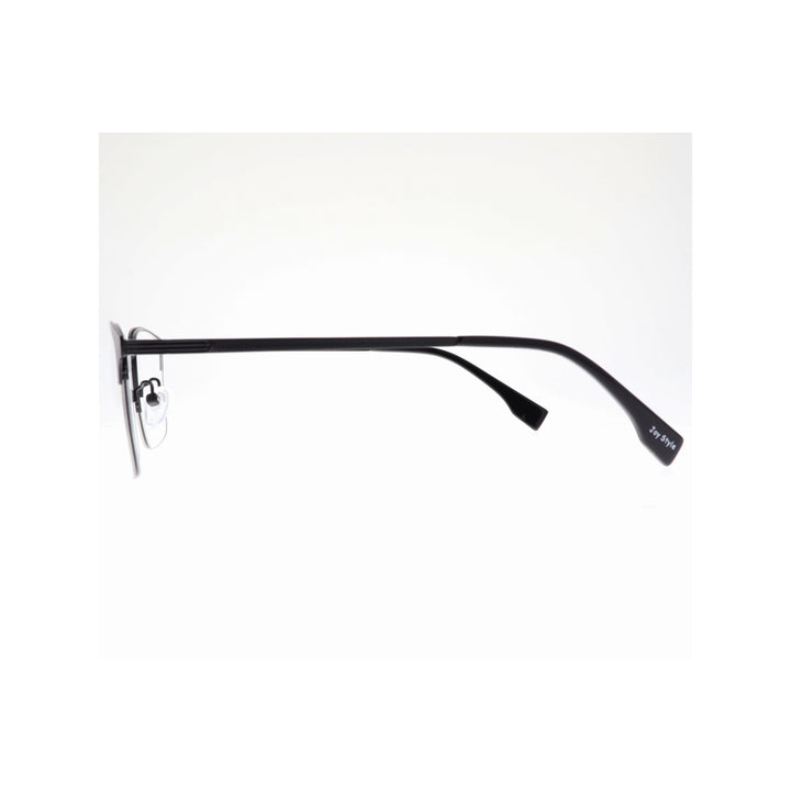 Joy Style For Unisex Metal Eyeglasses Semi-Rimless Square Shape Size 54 8220c1 Matte Black