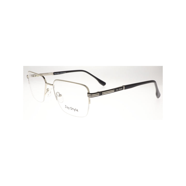 Joy Style For Unisex Metal Eyeglasses Semi-Rimless Square Shape Size 54 8807c4 Silver