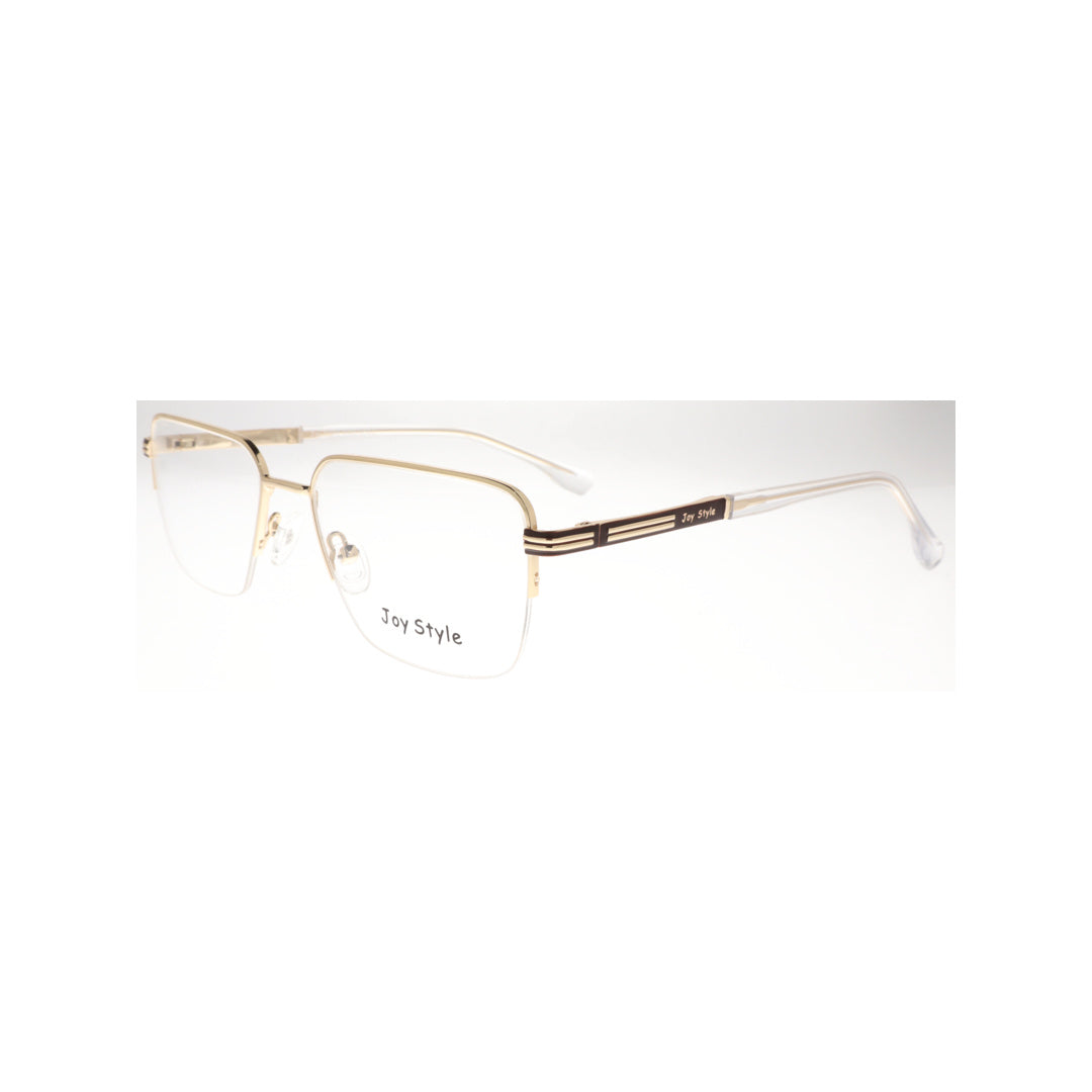 Joy Style For Unisex نظارة معدنية بدون إطار على شكل مربع مقاس 54 8807c5 ذهبي