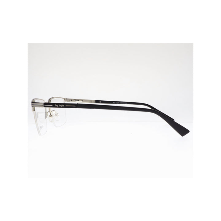 Joy Style For Unisex Metal Eyeglasses Semi-Rimless Square Shape Size 54 Old1081mc1 Matte Black