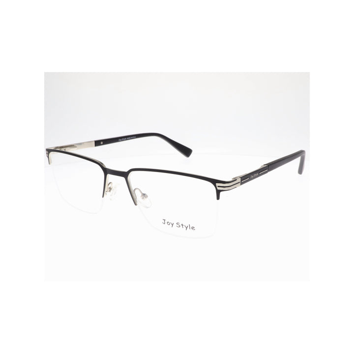 Joy Style For Unisex Metal Eyeglasses Semi-Rimless Square Shape Size 54 Old1081mc1 Matte Black