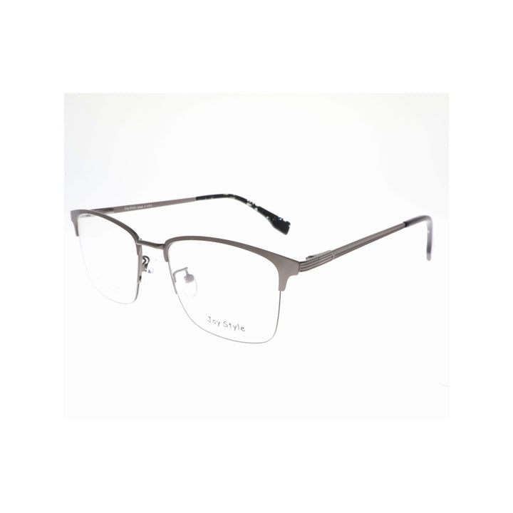 Joy Style For Unisex Metal Eyeglasses Semi-Rimless Square Shape Size 55 8220c2 Gunmetal