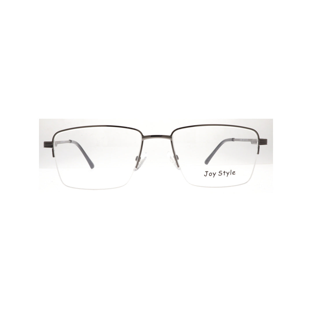 Joy Style For Unisex Metal Eyeglasses Semi-Rimless Square Shape Size 55 8879c3 Gunmetal