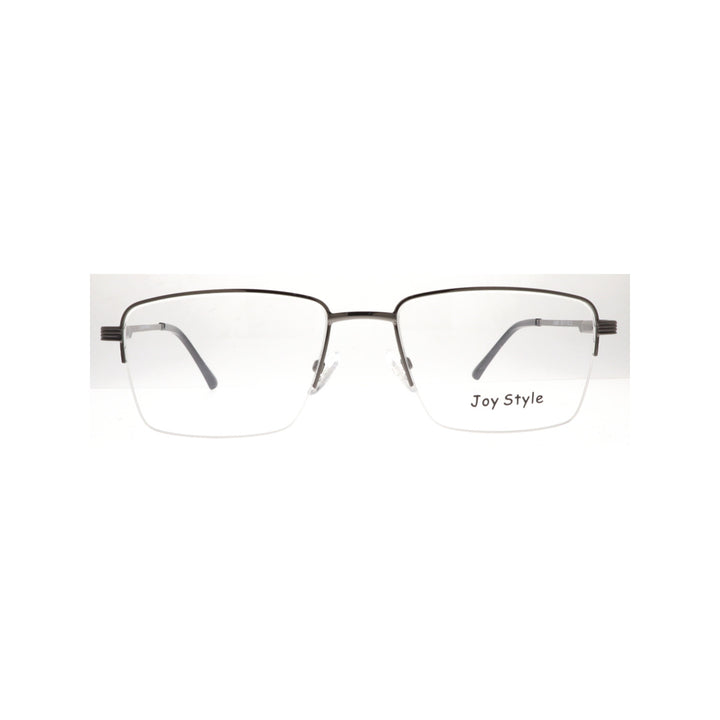 Joy Style For Unisex Metal Eyeglasses Semi-Rimless Square Shape Size 55 8879c3 Gunmetal