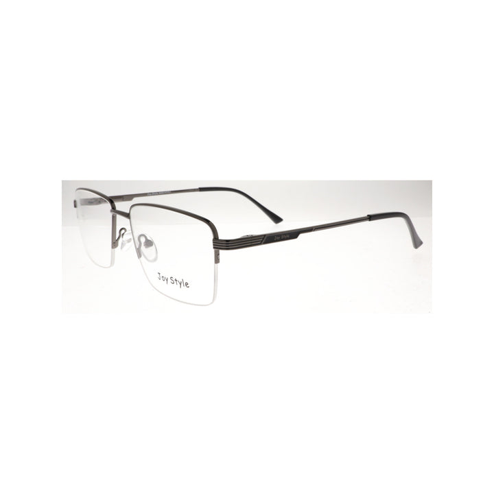 Joy Style For Unisex Metal Eyeglasses Semi-Rimless Square Shape Size 55 8879c3 Gunmetal