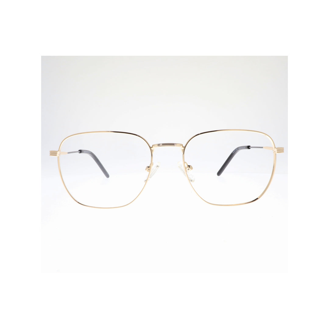 Joy Style For Unisex Metal Eyeglasses Soft Square Shape Size 54 2112c3 Gold