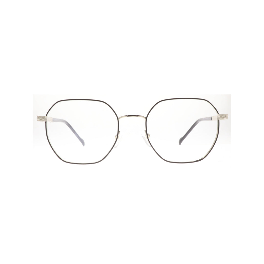 Joy Style For Unisex Metal Eyeglasses Soft Square Size 51 8865c2 Black Silver
